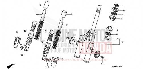 FRONT FORK PK50N de 1992